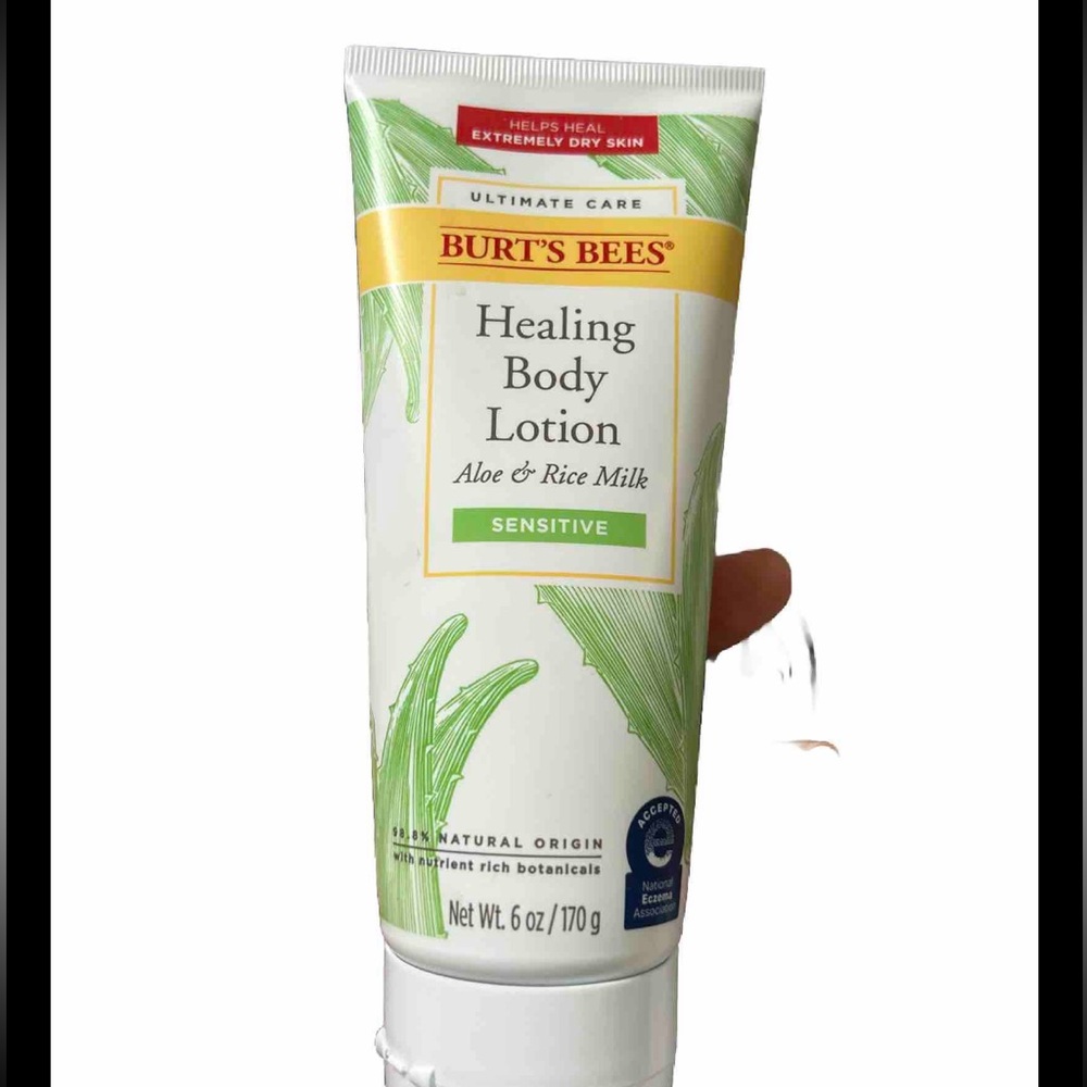 New Burt's Bees Ultimate Care Healing Body Lotion Sensitive Aloe & Rice Milk 6oz